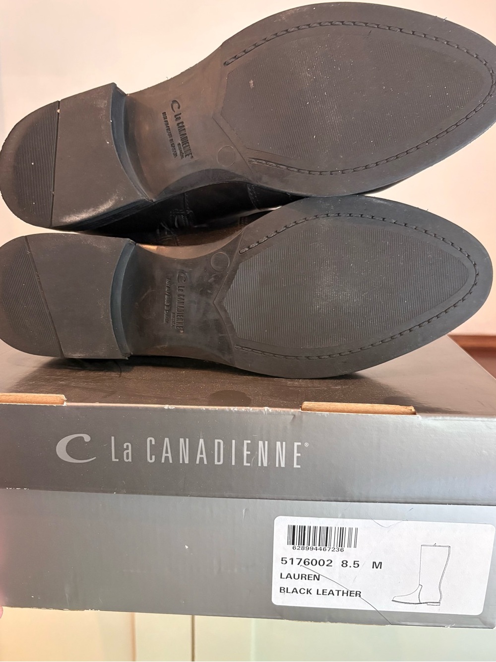 La Canadienne Black Leather Tall Riding Boots - Picture 4 of 4